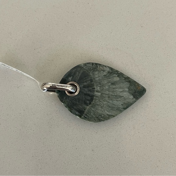 Unisex One of A Kind Seraphinite Stone Pendant - Picture 8 of 8